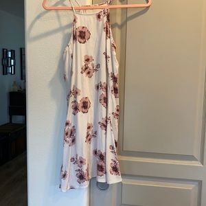 White and pink flower dress